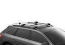 Thule Edge Raised Rail paquete de 4 pies negros para vehículos