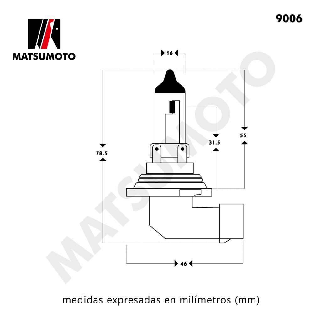 Ampolleta Matsumoto 2Pack 9006 Halogeno F9R