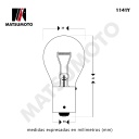 Ampolletas Matsumoto 1141 DISPAREJA BAU15s  Halogenas Multifuncional