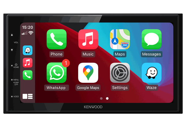 Radio Kenwood Doble Din Apple Car Play y Android DMX-5020S
