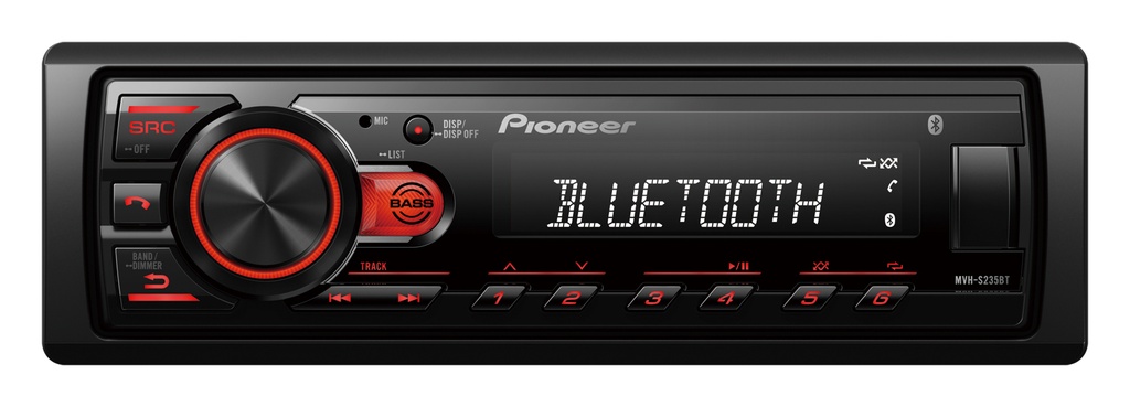 Radio Pioneer de un din MVH-S235BT 