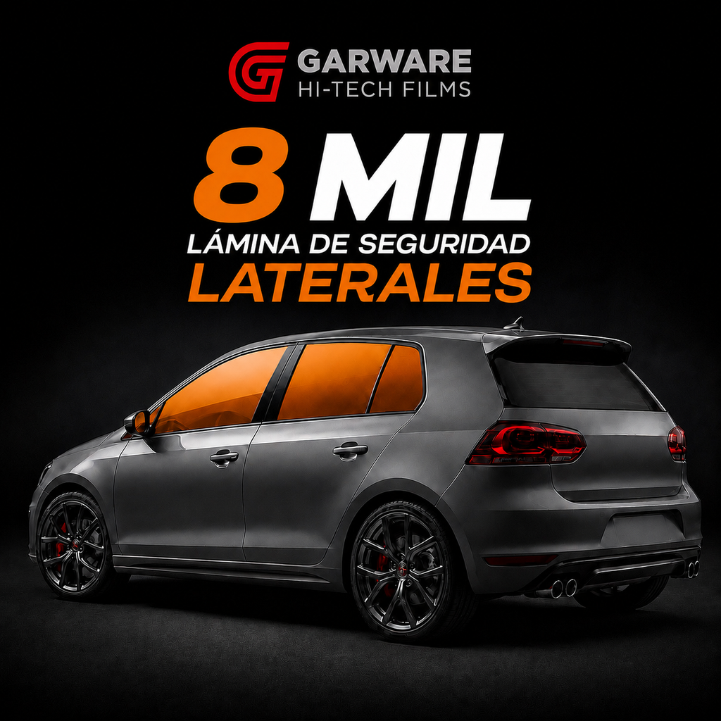 Lamina de Seguridad GARWARE Transparente -8mil Auto