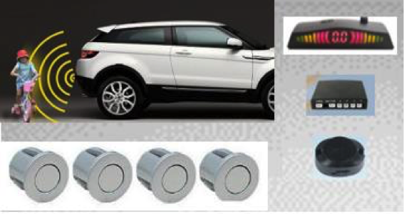 Sensor de retroceso Gris Plata Con Visor