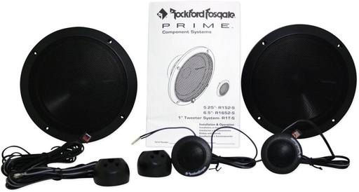[R165-s] Parlante Rockford Prime Componente 6,5"2 Vias Watts RMS  