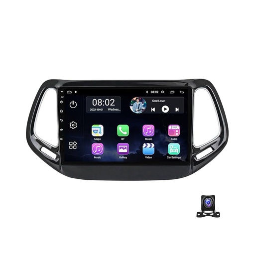 [dpmcompass] Radio Jeep Compass 2008 up 9 "+ CAN BUS +bisel+instalacion