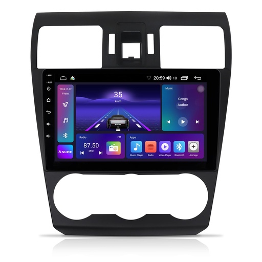 [dpmforesternegro] Radio Subaru Forester,Impreza bisel negro 2015 up 9 "+ Harness +bisel+instalacion